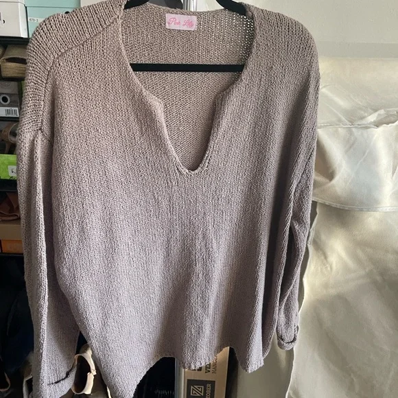 Pink Lily Autumn In The Air Sweater Brown - Medium - Picture 8 of 8